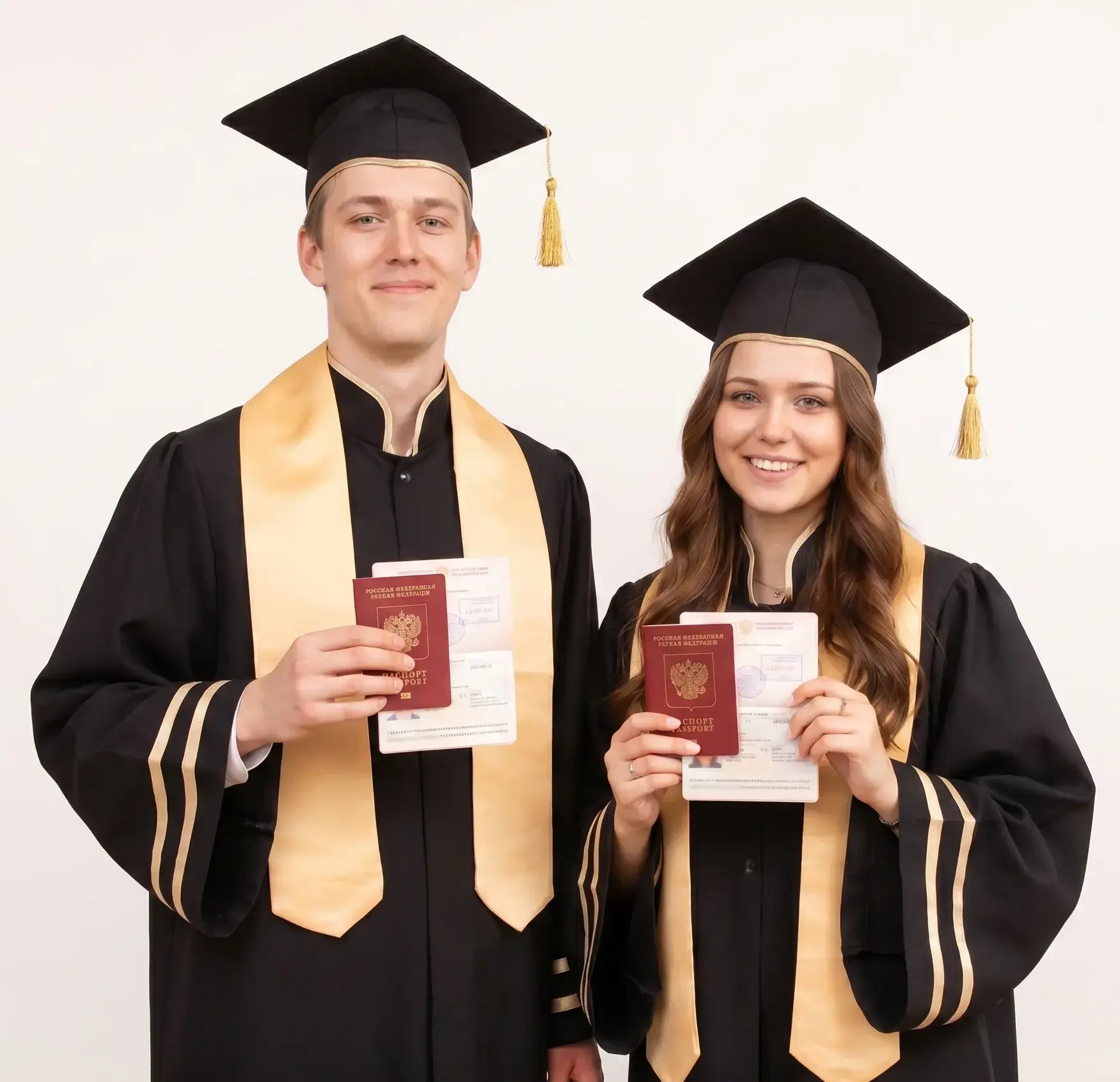 Graduates with documents